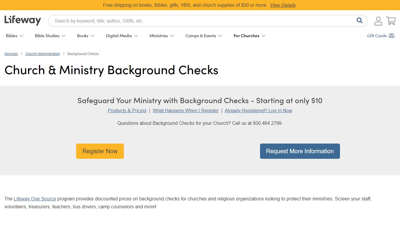 Church & Ministry Background Checks for Volunteers or Workers | Lifeway